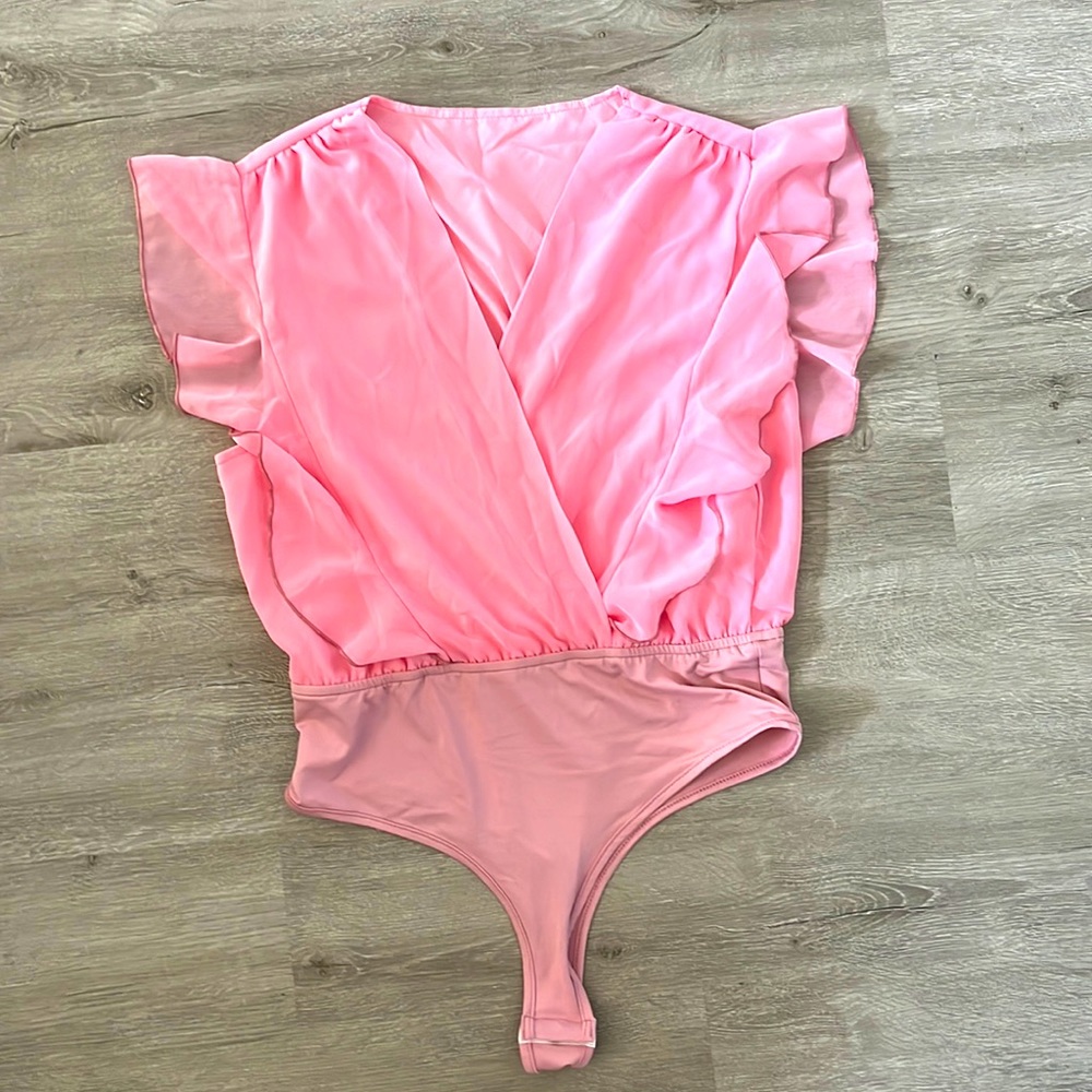Light Pink Ruffled Bodysuit
